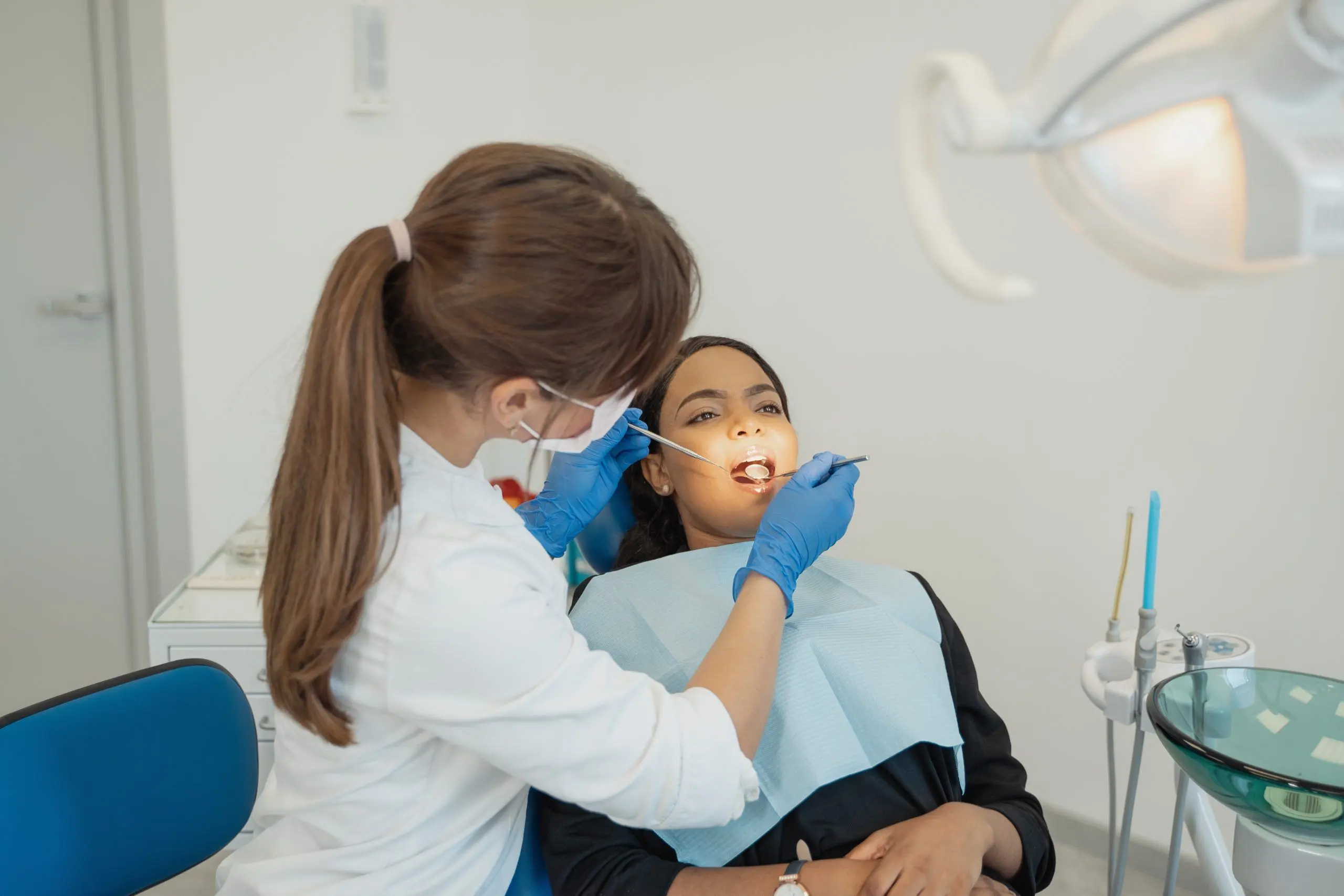 Paciente en clínica dental